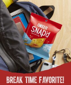Cheez-It Snap'd Cheese Cracker Chips, Thin Crisps, Lunch Snacks, Variety Pack, 15oz Bag (20 Packs) 3 Flavor Variety Pack 20 Bags (0.75oz Bags) 15 918rm3MDpdL