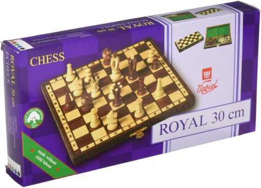 Chess Royal 30 European Wooden Handmade International Set, 11.81 x 1.97-Inch