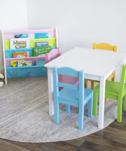 Alternative view of Humble Crew Kids 5 shelf Book Rack Storage Bookshelf, White/Pastel (Pastel Collection) White/Pastels