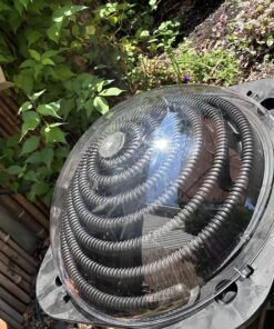 Goplus Solar Dome Swimming Pool Heater Above Ground, Inground Pool Warmer Equipment w/Hose Connector for Home Outdoor 20 919 4Su8hbL