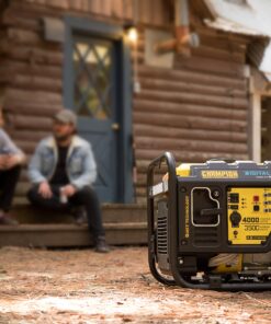 Champion Power Equipment 100302 4000-Watt RV Ready Open Frame Inverter, Yellow 4000-Watt + Gas + Manual Start 36 9191mBDgiKL