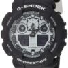 Casio G-Shock GA-100BW-1A White and Black Series Luxury Watch - Black/One Size