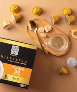 Nespresso Capsules (Compatible) - Coffee from Italy - by Mixpresso (50 Capsules, Classe: Medium) 50 Count (Pack of 1) 17 919E1Yyp5L