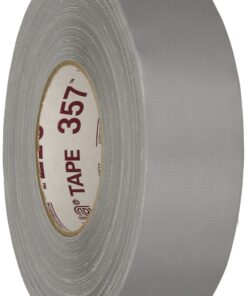 Nashua 357 Polyethylene Coated Cloth Premium Grade Duct Tape, 13 mil Thick, 55 m Length, 48 mm Width, Silver 1