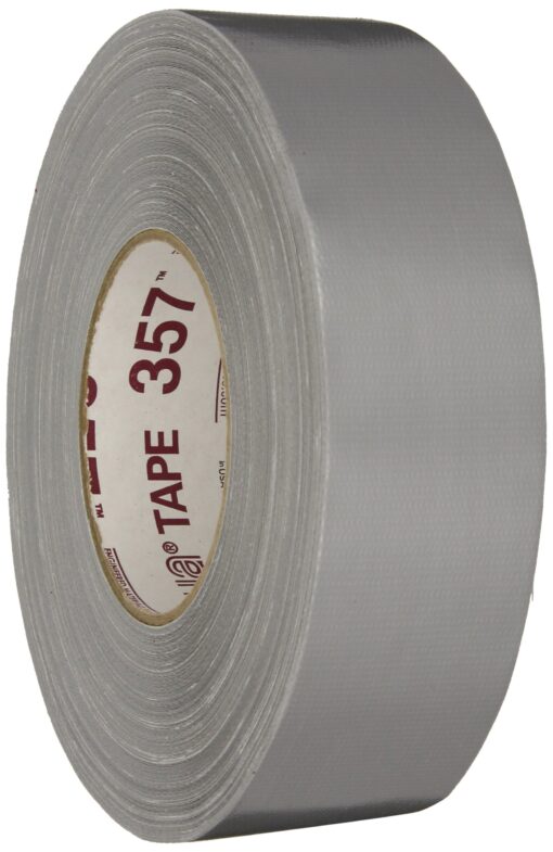 Nashua 357 Polyethylene Coated Cloth Premium Grade Duct Tape, 13 mil Thick, 55 m Length, 48 mm Width, Silver 1