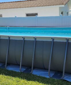 INTEX 26367EH Ultra XTR Deluxe Rectangular Above Ground Swimming Pool Set: 24ft x 12ft x 52in – Includes 2100 GPH Sand Filter Pump – Saltwater System – SuperTough Puncture & Rust Resistant 24FT x 12FT x X 52IN with Sand Filter Pump & Saltwater System 46 919HiGrEMxL 3