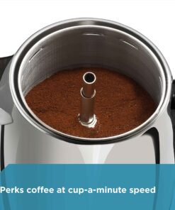 Farberware 2-4-Cup Electric Percolator coffee maker, Stainless Steel, Automatic Warm Function, FCP240 4 Cup 26 919IHXN9hqL