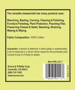 Nouvelle Legende Cheesecloth Ultra Fine Unbleached Cotton Commercial Grade 27 SqFt 12 919K9uBQXrL