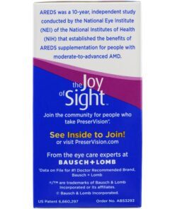 PreserVision AREDS Eye Vitamin & Mineral Supplement, Contains Vitamin C, A, E, Zinc & Copper, 90 Softgels (Packaging May Vary) 18 919LRWMNrXL