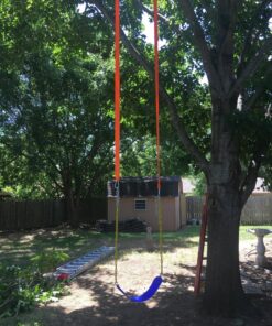 Tree Swing Hanging kit Straps, (Set of 2) Extra Long 10tf Each. Super Strong 5,000lbs + 2 Carabiners. for Swing Sets, Web Swings, Hammock & Tire Swing 41 919O6jY9bvL