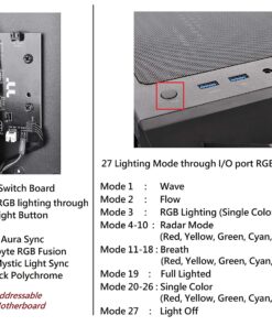 Thermaltake Commander C34 Motherboard Sync ARGB ATX Mid Tower Computer Chassis with 2 200mm ARGB 5V Motherboard Sync RGB Front Fans + 1 120mm Rear Black Fan Pre-Installed CA-1N5-00M1WN-00 21 919S58moHxL