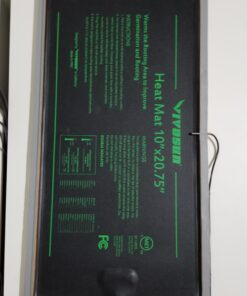 VIVOSUN 10"x 20.75" Seedling Heat Mat and Digital Thermostat Combo Set, UL & MET-Certified Warm Hydroponic Heating Pad for Germination, Indoor Gardening, Greenhouse 10"x20.75" 41 919U1XIPqLL