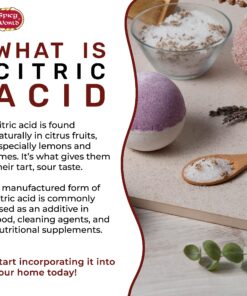 Spicy World Citric Acid 5 LB Bag | 100% Pure, Food Grade & Non-GMO | Versatile Citric Acid Powder for Cleaning, Bath Bombs, Preserving | Fine Granular | Premium Quality 5 Pound (Pack of 1) 28 919U52yufpL 2