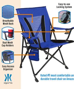 Kijaro XXL Dual Lock Portable Camping Chair - Supports Up to 400lbs - Enjoy The Outdoors in a Versatile Folding Chair, Sports Chair, Outdoor Chair & Lawn Chair Maldives Blue 16 919VCeKLJYL