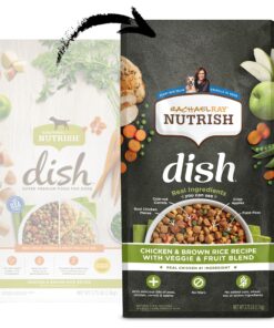 Alternative view of Rachael Ray Nutrish Dish Premium Natural Dry Dog Food, Chicken & Brown Rice Recipe with Veggies & Fruit, 3.75 Pounds 3.75 Pound (Pack of 1)