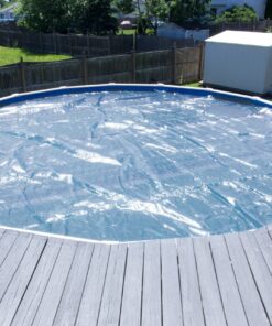 Sun2Solar Clear 24-Foot Round Solar Cover Heat Retaining Blanket | 1200 Series with 6-Pack of Heavy-Duty Grommets Bundle | for In-Ground and Above-Ground Round Swimming Pools | Place Bubble-Side Down 24' Round 9 919YBW6tbzL