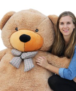 Joyfay 78" Giant Teddy Bear Huge 6.5 feet Stuffed Teddy Bear Soft Toy Valentine's Big Gift (Brown) Brown 23 919YjJgHYL