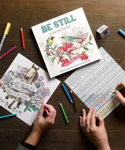"Be Still" Inspirational Adult Coloring Therapy Featuring Psalms 36 919bSym0VRL
