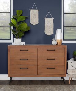 Evolur Stilnovo Mid Century Double Dresser, Sugar Cane (928-SC) , 52x18x35 Inch (Pack of 1) 13 919noRP6EQL