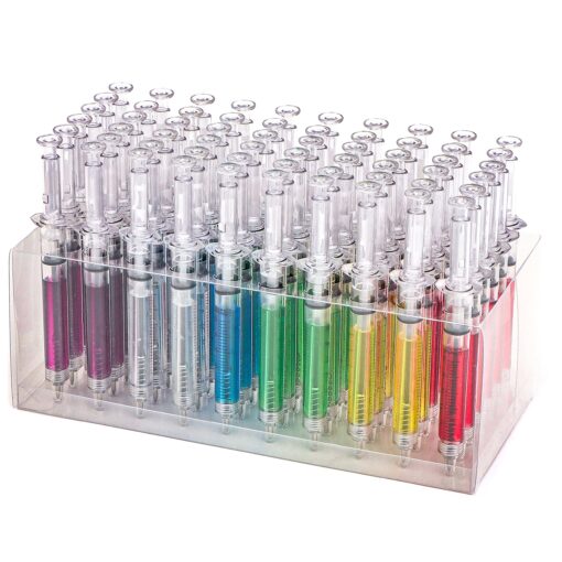 Allures & Illusions Syringe Pen , Mixed Color 60 Count(Pack of 1) Multicolor