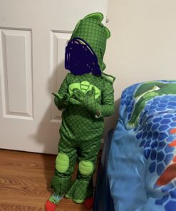 Disguise Deluxe PJ Masks Gekko Costume Small (2T) 34 91A4dmo27QL