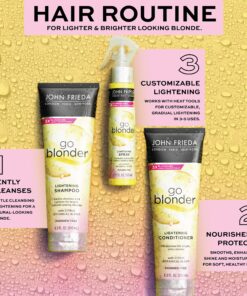John Frieda Sheer Blonde Go Blonder Conditioner, Gradual Lightening Conditioner, 8.3 oz, with Citrus and Chamomile, featuring our BlondMend Technology 8.3 Ounce 26 91A5hVDKesL