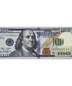 Machine Washable $100 Bill Design Non-Slip Rubberback 22x53 Modern Runner Rug for Hallway, Kitchen, Bedroom, 22" x 53", Multicolor Money New $100 Runner - 22" x 53" 31 91AC513i0VL