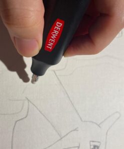 Derwent Battery Operated Eraser, Artist Tool, Drawing, Art Supplies (2301931) , Black 1 Count (Pack of 1) 25 91AFnbmrKsL