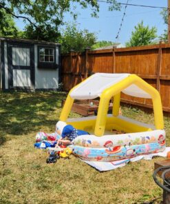 Intex Sun Shade Inflatable Pool, 62" X 62" X 48", for Ages 2+ Play Center Only 34 91AGx0226WL