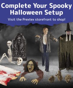 PREXTEX 30” Halloween Skeleton for Halloween Décor & Day of The Dead Décor - 2.5 ft Full Size Halloween Plastic Skeleton with Movable Joints for Best Halloween Skeletons Decoration - Indoor & Outdoor 30 inches 18 91AIufhuQlL