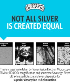 Sovereign Silver Bio-Active Silver Hydrosol for Immune Support - Colloidal Silver Liquid -10 ppm, 32oz (946mL) - Economy Size 32 Fl Oz (Pack of 1) Standard Packaging 23 91AJBpxKw L