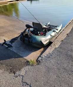 Sea Eagle 285 Frameless Inflatable 9’ Pontoon Fishing Boat - 1 Person- Lightweight, Portable-Perfect for Hunting & Fishing-Sets up in 5 Minutes 285fpb Frameless Fishing Boat Pro Package 43 91AQABwcSIL