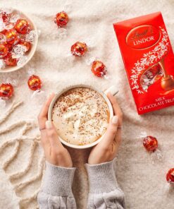 Lindt LINDOR 4 Flavors Assorted Truffles, 19 oz. Bag 19 Ounce (Pack of 1) 16 91AQFXKTEWL