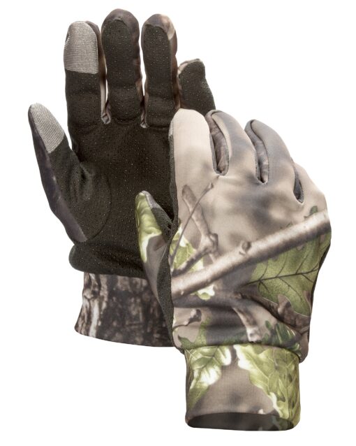 North Mountain Gear Lightweight Touchscreen Camouflage Hunting Gloves green