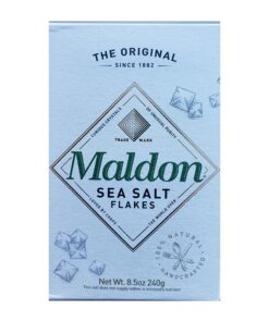 Maldon Gourmet Sea Salt Flakes, One 8.5oz Box. Also Includes One, RJF Brands 3 by 3.5 Inch Bamboo Salt Box with Swivel Lid. 4 91AYjf6UQsL