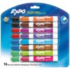 EXPO Low Odor Dry Erase Markers, Chisel Tip, Assorted Colors, 16 Pack 16 Count (Pack of 1)