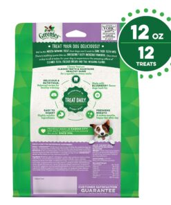 GREENIES Regular Natural Dog Dental Care Chews Oral Health Dog Treats Blueberry Flavor, 12 oz. Pack (12 Treats) 12 Ounce (Pack of 1) 15 91AiBUFe8pL