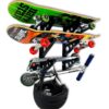 StoreYourBoard Skateboard and Longboard Storage Rack, Trifecta Wall Mount Display, Home and Garage Organizer