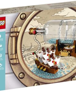 LEGO Ideas Ship in a Bottle 92177 Expert Building Kit, Snap Together Model Ship, Collectible Display Set and Toy for Adults (962 Pieces),Multicolor 31 91Aonb3tA7L