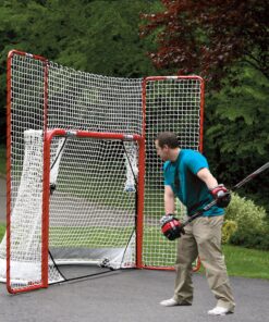 EZGoal Hockey Backstop Kit with Targets, Red/White , 10' x 6' 10 91ArItp9sL