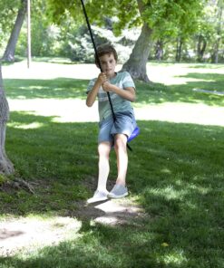 Squirrel Products Heavy Duty Plastic Tree Swing - Single Disc Rope Swing with Leg Protectors - Additions & Replacements - Outdoor Play Equipment - Green 20 91Asd92G9kL 3