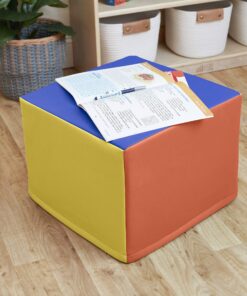ECR4Kids SoftZone Adult Cozy Cube, Flexible Seating, Assorted 17 91B 8Ud LtL
