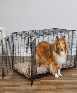 Alternative view of MidWest Homes for Pets Newly Enhanced  Double Door iCrate Dog Crate, Includes Leak-Proof Pan, Floor Protecting Feet, Divider Panel & New Patented Features X-Large