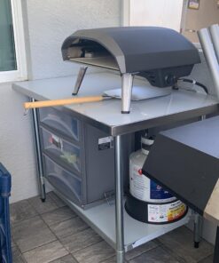 WATERJOY 48" x 30" Stainless Steel Table for Prep & Work Commercial Heavy Duty Kitchen Table with Adjustable Shelf and Wheels Installable(Without Wheel) 48" x 30" Without Wheel 48 91B3FRYQxPL 3