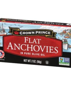 Crown Prince Flat Anchovies in Olive Oil, 2-Ounce Cans (Pack of 12) Regular 2 Ounce (Pack of 12) 15 91B4FxfmSsL