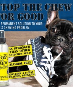 EBPP Stop the Chew 3X Strength Anti Chew Spray for Dogs - No Chew Spray for Puppies - Alcohol Free Dog Deterrent Spray - Bitter Spray for Dogs to Stop Chewing - Powerful No Chew Spray for Dogs - 8oz 29 91BBU8h1kFL