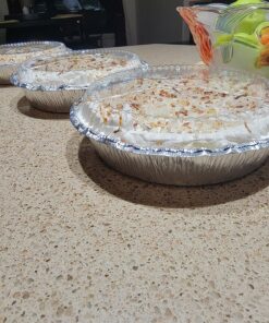 MontoPack 9” Round Aluminum Foil Pans with Clear Lids | Disposable Containers with Straight Walls for Storing, Baking, Meal Prep & Reheating | Freezer & Oven Safe, Recyclable | 40 Pack of Tins 28 91BHBQJAsqL 2