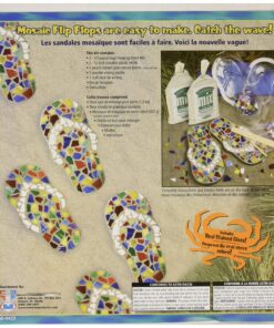 Midwest Products Mosaic Flip Flop Stepping Stone Kit 14 91BQS3nA9GL
