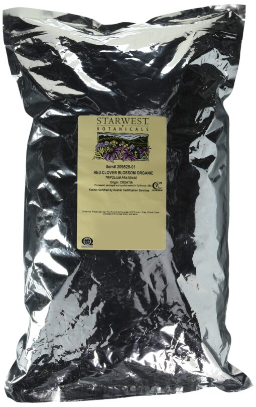 Organic Red Clover Blossom Whole 1LB