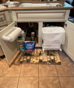 LYNK PROFESSIONAL® Slide Out Under Sink Cabinet Organizer - 11.5 in. wide x 18 inch deep - Sliding Pull Out Shelf for Inside Kitchen Cabinet or Under Sink - Lifetime Limited Warranty – Chrome 11.5x18 Chrome 48 91BUNztzAUL